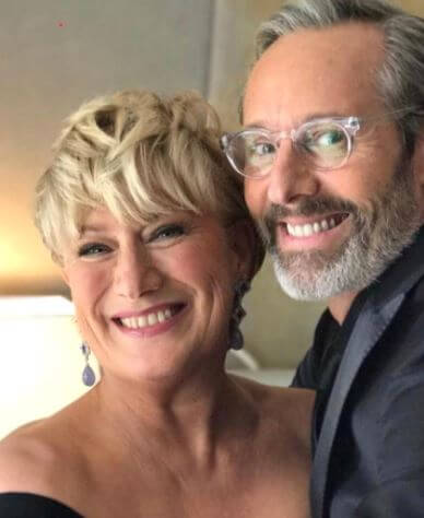 Jayne Atkinson with her husband, Michel Gill.